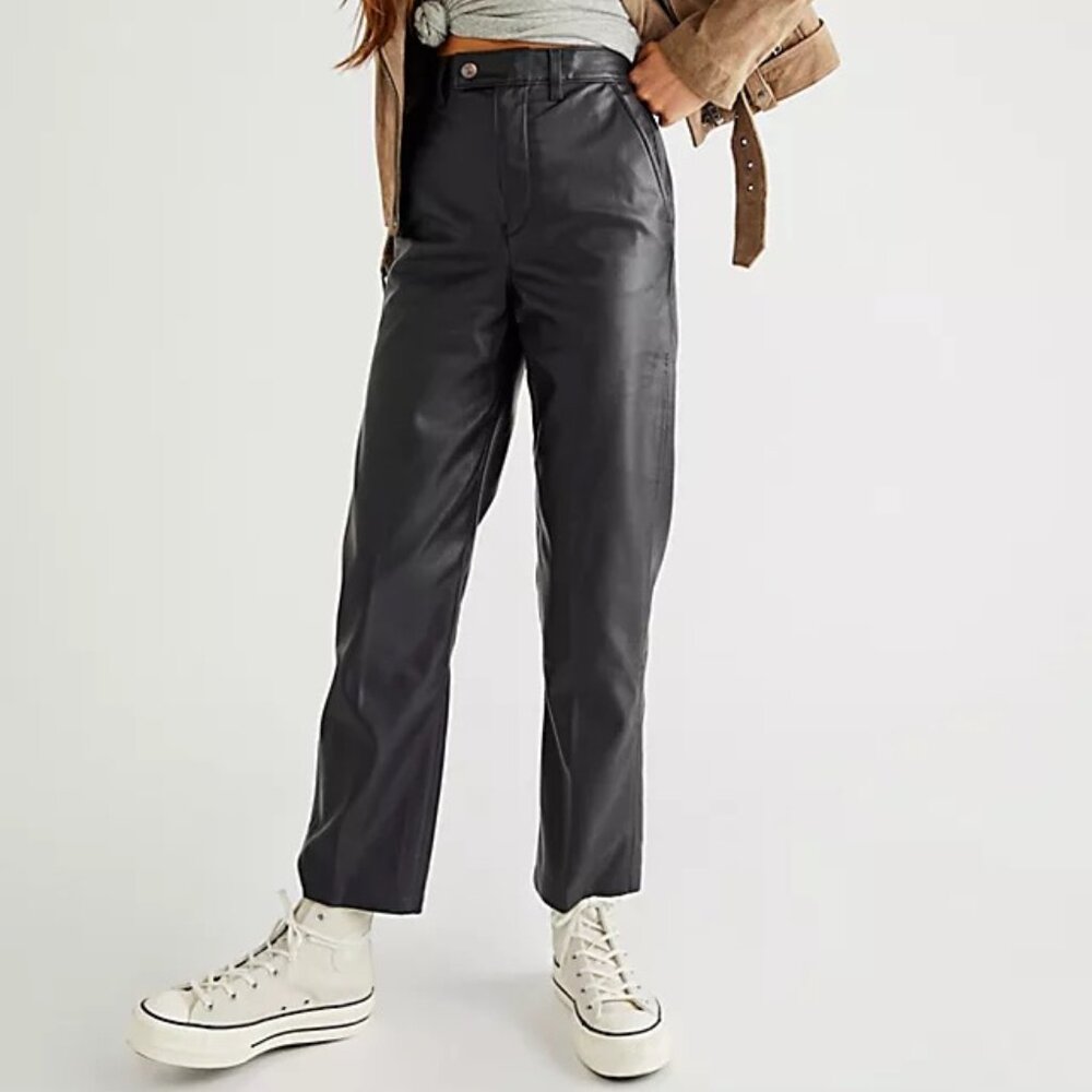 Levi's Math Club Faux Leather Pants Trousers Size 30